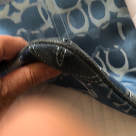 Coach| Mini Crossbody| Adjustable Classic Blue bag logos throughout the purse - Picture 7 of 17